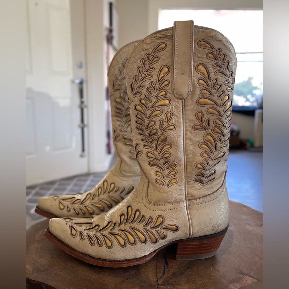 Caborca Silver by Liberty Black Women’s Ely Inlay Western Boots Size 10